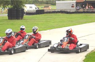 Action from a PEMC Karting Grand Prix